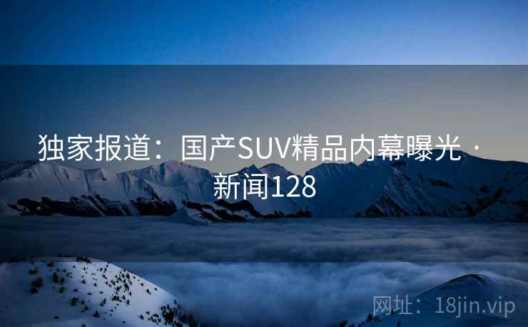 独家报道：国产SUV精品内幕曝光 · 新闻128