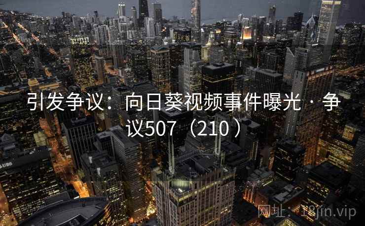 引发争议：向日葵视频事件曝光 · 争议507（210 ）  第1张